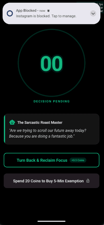 Intent FrictionPage Screen
