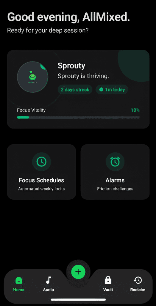 Intent Home Screen